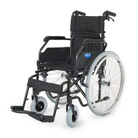 Comfort Plus Tekerlekli Sandalye | Hafif Alüminyum Şase, 40 cm Oturma Genişliği, Refakatçi Frenli DM-321
