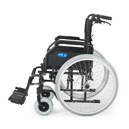 Comfort Plus Tekerlekli Sandalye | Hafif Alüminyum Şase, 40 cm Oturma Genişliği, Refakatçi Frenli DM-321