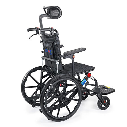 Comfort Plus Tekerlekli Sandalye | Yatarlı Sırtlık, Amortisörlü 20" Teker, 46 cm Oturma Genişliği KY9006LG-20