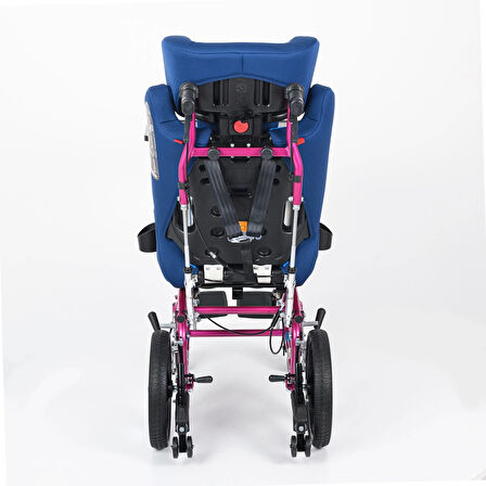 Comfort Plus Pediatrik Tekerlekli Sandalye | Yatarlı Sırt, Tilt Özelliği, Emniyet Kemeri ve Masa Dahil KY958LC-C-35