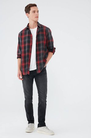 Mavi Dar Kesim Pamuklu Jake Jeans Erkek KOT PANTOLON 0042218775 SİYAH
