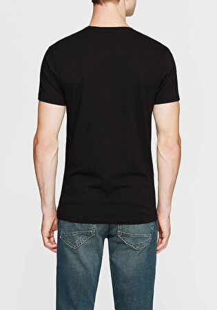 Mavi 061748-900 Erkek Stretch V Yaka t-shirt Sıyah T-Shirt
