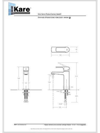 Smart Mix Lavabo Bataryası