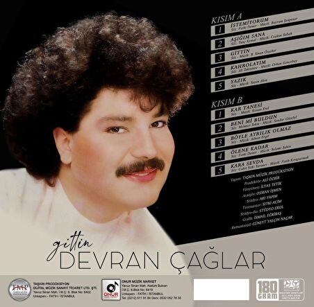 Devran Çağlar - Gittin  (Plak)  