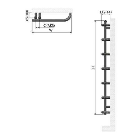 1200x500mm Porto Paslanmaz Çelik Parlak Havlupan