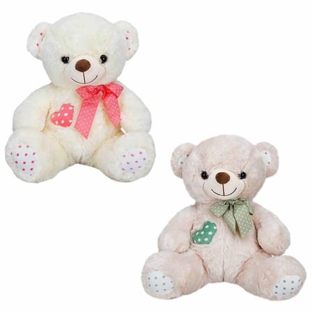 SUNMAN Kurdelalı Peluş Ayı 42 cm. - Pembe Kurdelalı Peluş Ayı 42 Cm.