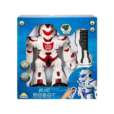 Uzaktan Kumandalı Müzikli ve Işıklı Programlanabilir Robot  22 Cm