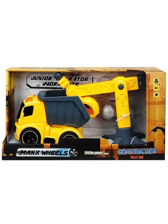 Maxx Wheels Sesli ve Işıklı Vinçli İnşaat Oyun Seti  - Standart