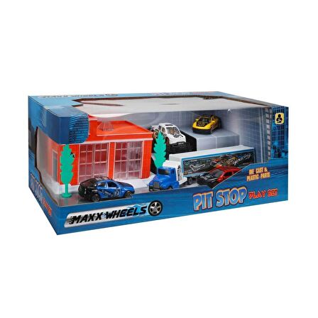 Maxx Wheels 5 Araçlı Garaj Seti - Şehir Araçları