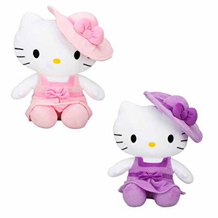 Hello Kitty Şapkalı Peluş Oyuncak 36 cm.1 Adet Fiyatıdır