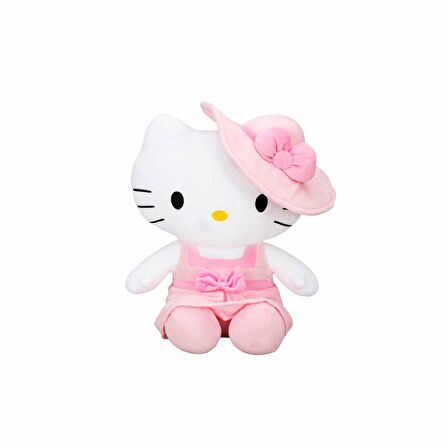 Hello Kitty Şapkalı Peluş Oyuncak 36 cm.1 Adet Fiyatıdır