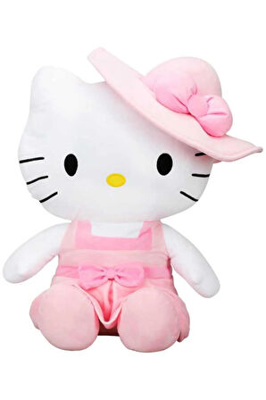Hello Kitty Şapkalı Peluş 50 cm. - Mor