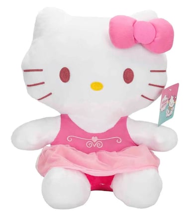 Peluş Hello Kitty Pembe Elbiseli Fiyonklu Peluş 36 cm Pelüş
