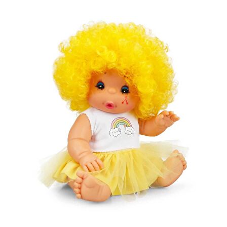 Sun-Sabc-Dzm-Bebek Afro Renkli Kıvırcık Saçlı 23 Cm.6A.