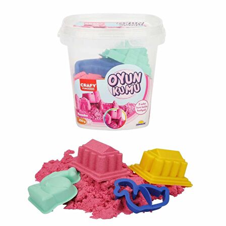 Crafy Oyun Kumu Seti Pembe 350 g