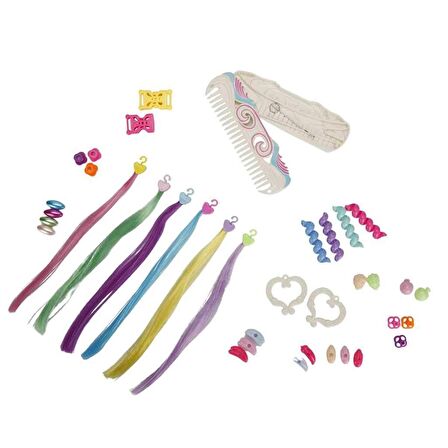 Boncuklu Saç Tasarım Seti - Güzellik Seti Saç Yapımı