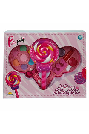 Lolipop Şekilli 2 Katlı Oyuncak Makyaj Güzellik Seti