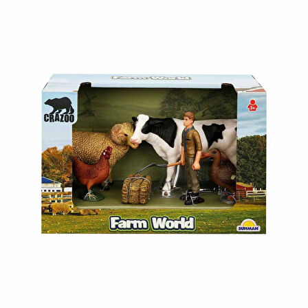 Sunman Çiftlik Hayvanları Seti İnek ve Koç