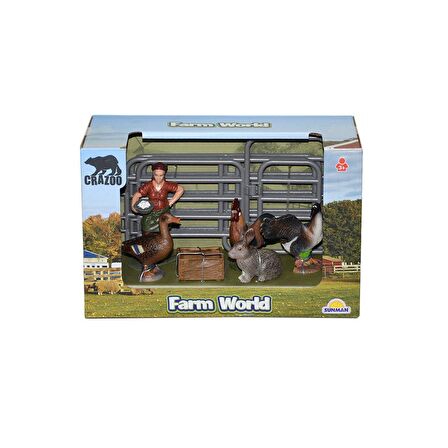 2689 Farm World Çiftlik Hayvanları Küçük Oyun Seti