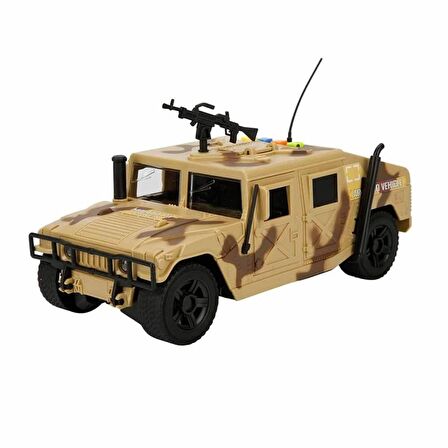 Sunman Hummer Askeri Jeep 23 Cm.Ses/Işık 2asst. 1/16 S00002711