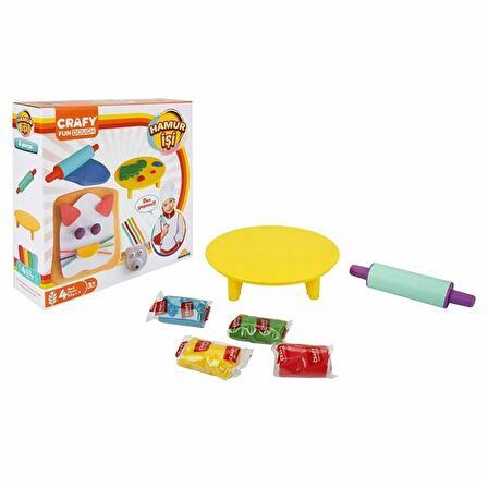 Sun-sabc-Crafy Oyun Hamur Set Hamur İşi 4x50gr.