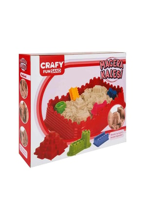 Crafy Kinetlik Oyun Kumu Macera Kalesi Seti 8 Kalıplı 1 kg