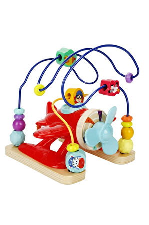 Motor Becerileri Uçuşa Geçiyor: İlk Uçağım Ahşap Uçak Boncuk Oyunu