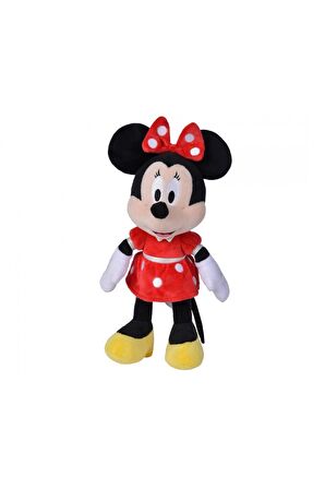 Disney Minnie Mouse Kırmızı Elbiseli Lisanslı Oyuncak Peluş 25 Cm