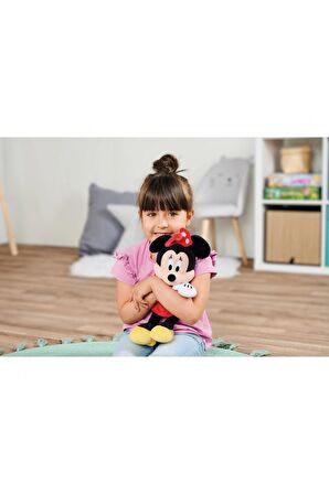 Disney Minnie Mouse Kırmızı Elbiseli Lisanslı Oyuncak Peluş 25 Cm