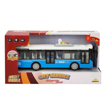 Maxx Wheels 1:16 Sesli ve Işıklı Şehir Otobüsleri 28 cm S00003537