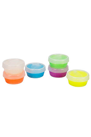 Karanlıkta Parlayan 6 Renkli Slime ile Eğlenceye Davetlisin!