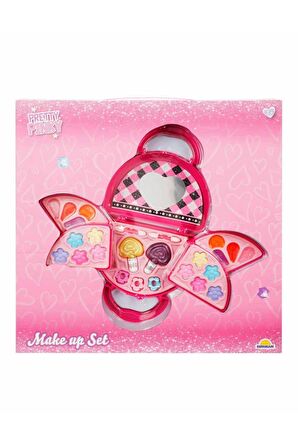 3 Katlı Pembe Çantalı Makyaj Seti - Makyajını Her Yere Yanında Taşı!