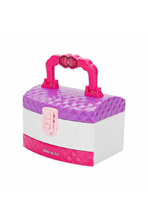 Pretty Pinky 3 Katlı Taşıma Çantalı Kız Çocuk Oyuncak Makyaj Güzellik Seti