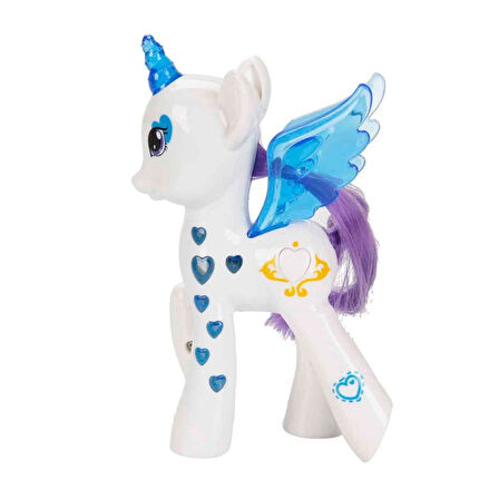 Işıltılı Pony Figür - Işıklı Figür - Mavi