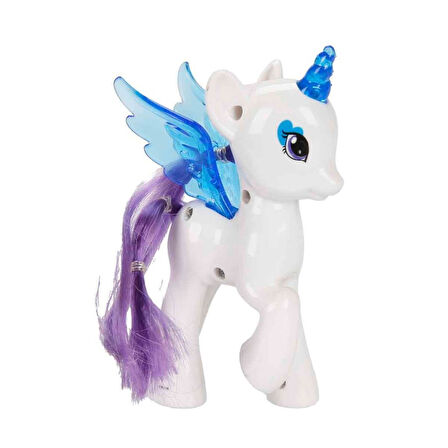 Işıltılı Pony Figür - Işıklı Figür - Mavi