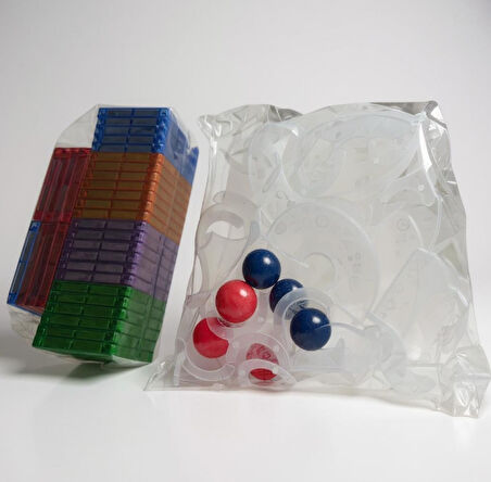 Magnet Blocks 84 Parça Manyetik Renkli Yapı Blokları Oyunu - Kaliteli ABS Plastik Güçlü Mıknatıs