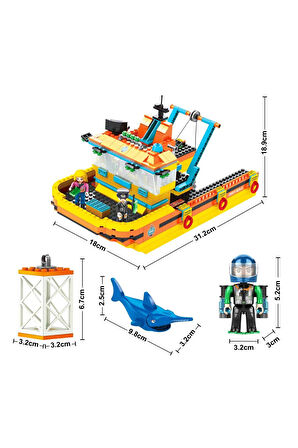 Sea Deniz Madenciliği Gemisi Oyun Seti 628 Parçalı Yapım Oyuncağı