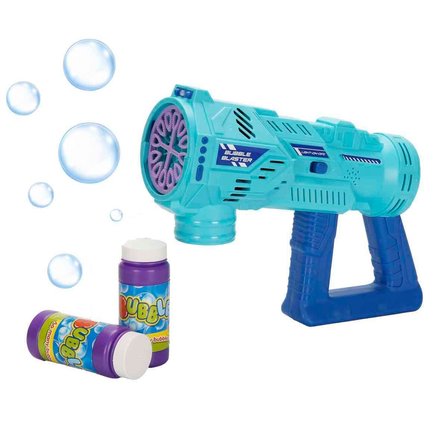 Işıklı Köpük Tabancası 30 cm - 2 Adet Solüsyonlu Pilli Baloncuk Makinesi+ 500ml Solüsyon Hediyeli
