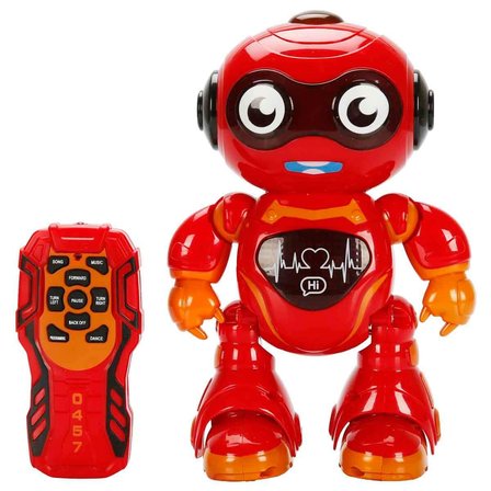 Uzaktan Kumandalı Dans Eden Robot - Sesli, Işıklı ve Hareketli Sevimli Robot 22 cm