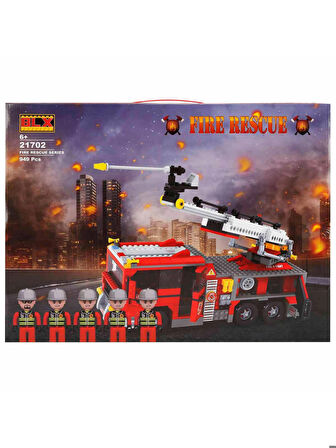BLX Fire Rescue İtfaiye Aracı ve Yangın Söndürme Ekibi 949 Parça