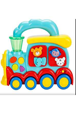 Toys 4657 Sesli Kornalı ve Hayvan Figürlü Tren