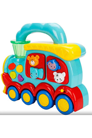 Toys 4657 Sesli Kornalı ve Hayvan Figürlü Tren