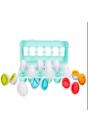 Baydoor Toys 4666 BÖLÜNEBİLEN RENKLİ VE ŞEKİLLİ YUMURTALAR
