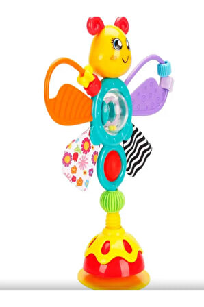 Toys S00004668 Zemine Sabitlenen Kelebek Figürlü Çıngırak ve Dişlik