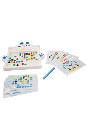 Sevimli Tavşan Manyetik Çizim Tahtası – 50 Boncuklu Manyetik Kalemli Çocuk Eğitim Oyuncağı