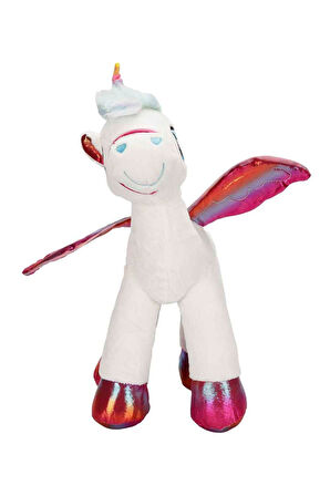 Hayallerin Yumuşacık Dokunuşu: Kanatlı Unicorn Peluş 42cm.