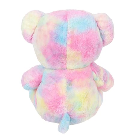 Gökkuşağı Renkli Peluş Ayı 45 cm | Yumuşak Uyku ve Oyun Arkadaşı Büyük Peluş Oyuncak