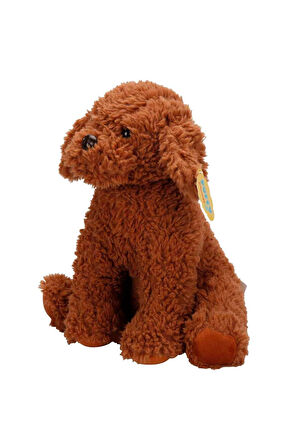 Poddle Köpek Peluş 33 cm - Koyu Kahverengi