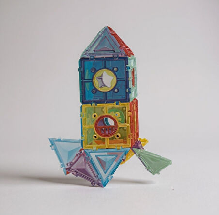 Sunman Geometric Building Block Manyetik İnşaat Seti 36 Parça