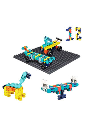 Şekilli Yapım Blokları Seti 107 Parça – Eğitici Blok Oyuncak